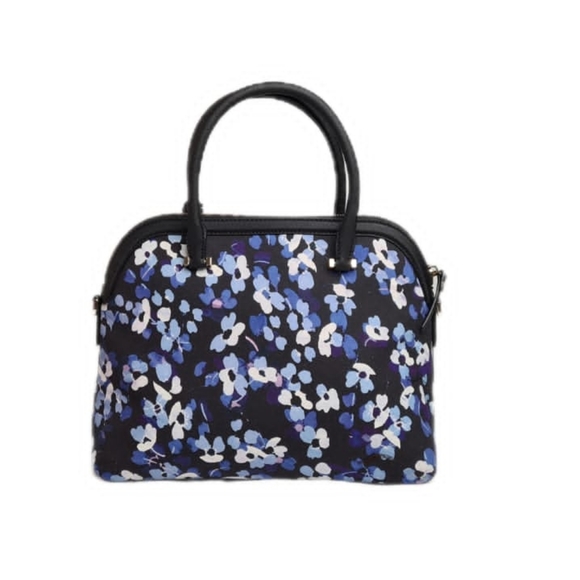 Kate Spade New York Hydrangea Flowers Leather Med Dome Satchel (w/ Dust Bag) - Picture 3 of 5